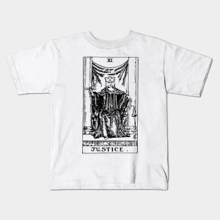 Tarot Card - Justice Kids T-Shirt